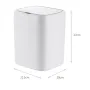 Відро для сміття сенсорне прямокутне Mixxus Wave-TC0212 White 12 л (колір білий) (MI8403) — Photo 33