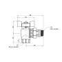Кран кульовий Icma FAR. ROSSA 1/2" кутовий №362 — Photo 5