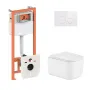 Готове рішення Qtap для ванної кімнати: підвісний унітаз Gemini Ultra Quiet 485×340×350 + комплект інсталяції Nest 4 в 1 (кругла клавіша White) — Photo 7