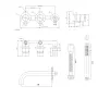 Змішувач для ванни та душу KOHLMAN AXEL GRAPHITE + BOX прихованого монтажу — Photo 7