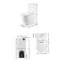Унітаз підлоговий Qtap Virgo Ultra Quiet безобідковий з сидінням Soft-close WHITE QT18226092AW — Photo 8
