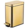 Відро для сміття з плавним закриттям прямокутне Mixxus Premium Quadro-TC0105 Brushed Gold 5 л (колір матове золото) (MI8394) — Photo 33