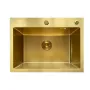 Мийка Mixxus MH5843 Micro Decor Brushed Gold (3.0/0.8) з нерж. сталі (колір матове золото) (MI8218) — Photo 4