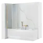 Шторка для ванни REA ELEGANT 80 GOLD постійна — Photo 5