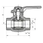 Кран кульовий PPR КШ (ручка) для гарячої води 25 (Koer K0176.PRO) (KP0228) — Photo 3