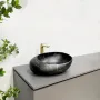 Умивальник (раковина) VBI VALIANO MARBLE BLACK MATT накладний — Photo 11