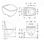 MODO Square унітаз підвісний Rimfree, лійкоподібний, закрита форма — Photo 3