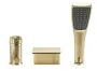 Змішувач для ванни REA RIVEN BRUSHED GOLD на борт ванни — Photo 6