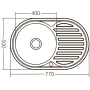 Мийка кухонна Zerix Z7750-08-180D (decor) (ZX1597) — Photo 6