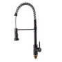 Змішувач для кухні з виливом пружина Mixxus Premium SPRING 017 BLACK (MI6951) — Photo 14