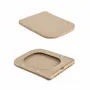 Унітаз підвісний Tern Ultra Quiet 490×365×325 мм, Beige, з сидінням Slim Duroplast / Soft-close / Quick Release QT17332303ASSB Qtap — Photo 15