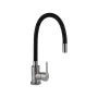 Змішувач для кухні Brinex Pure 015F3 з гнучким виливом   Nickel/Black BRIPUR015F3NKB — Photo 4