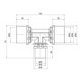 Трійник прес Icma 32х20х32 №406 — Photo 4