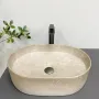 Умивальник (раковина) VBI VERONA 50 BEIGE STONE MATT накладний — Photo 7