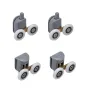 Комплект роликів для кабіни Mixxus Rollers SCP04-2x2 Graphite подвійний 2 вер.+2 ниж.(сірий) (MI8164) — Photo 2