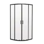 Душова кабіна без піддону Mixxus Premium DIVERSE SC01-90x90x195-TR Black прозоре скло 5мм (MI6860) — Photo 4