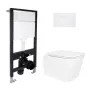 Готове рішення Qtap для ванної кімнати: підвісний унітаз Crow Rimless 485x340x330 + комплект інсталяції Standard (кругла клавіша White) — Photo 6