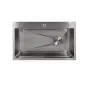 Мийка для кухні інтегрована Lidz Handmade H7545 Brushed Steel 3,0/1,0 мм LDH7545BRU49457 — Photo 12