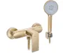 Змішувач для ванни та душу REA VERSO BRUSHED GOLD настінний без виливу — Photo 8