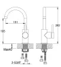 Змішувач для кухні KOHLMAN AXEL GRAPHITE — Photo 3