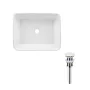Комплект Qtap Tern: Раковина накладна прамокутна 475х370х140 мм White + Донний клапан PU02 — Photo 6