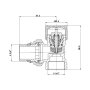 Клапан термостатичний SD Forte 3/4&quot; з антипротіканням для радіатора кутовий SF238W20 — Photo 3