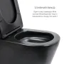 Комплект 2 в 1: підлоговий унітаз Qtap Scorpio Matt Black QT14226088AMB + набір гігієнічного душу Lidz Aria Black LDARI110BLA43394 — Photo 10