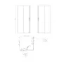 Душова кабіна без піддону Koer SR SC10-90x90x195-TR-12 прозоре скло Easy Clean 6мм, матове золото (KR5943) — Photo 51