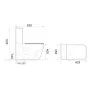 Бачок до унітазу-компакту Mixxus Quadro-0404-T1 Tank 660х360х820 зі зливною арматурою (MI8315) — Photo 13