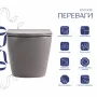 Унітаз підвісний Qtap Robin Ultra Quiet 520×365×340 мм, Stone grey, з сидінням Slim Duroplast / Soft-close / Quick Release QTROB26SG48996 — Photo 11