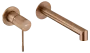 IMEX LINE BRUSHED ROSE GOLD Змішувач для умивальника зі стіни, матове рожеве золото — Photo 2