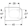 Сидіння для унітазу Geberit Smyle Square 500.688.01.1 — Photo 5