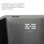  Handmade H6350BR Мийка інтегрована крило зправа Brushed Black PVD+Lidz Aria 015F Змішувач для кухні (k35) Black — Photo 10