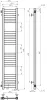 Рушникосушарка водяна Magnus П16 200х1200 Deffi нержавіюча сталь (Чорний, Бокове ліве підключення) — Photo 5