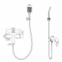 Змішувач для душу Qtap Capricorn з душовим гарнітуром Chrome (k35) QTCAP4060102C48221 — Photo 5