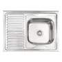 Кухонна мийка Lidz 6080-R 0,6 мм Polish (LIDZ6080RPOL06) — Photo 7