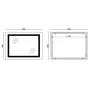 Дзеркало Mixxus TALL MR08-80x60-Reverse з Led Touch, Anti-fog, димером, регулятором яскравості (MI6659) — Photo 25