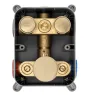 Душова система REA LUNGO BRUSHED GOLD з термостатом + BOX прихованого монтажу — Photo 14