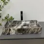 Умивальник (раковина) VBI TRIEST ANTHRACITE MARBLE накладний — Photo 7