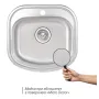 Кухонне миття Qtap 4947 0,8 мм Micro Decor (QT4947MICDEC08) — Photo 9
