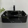Умивальник (раковина) VBI FORLI BLACK MARMO GLOSSY накладний — Photo 8