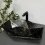Умивальник (раковина) VBI VENEZIA MARBLE BLACK MATT накладний — Photo 4