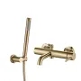 Змішувач для ванни і душу VBI MILANO BRUSHED GOLD настінний — Photo 2