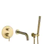 Змішувач для ванни і душу VBI MILANO BRUSHED GOLD прихованого монтажу — Photo 2