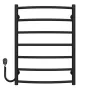 Рушникосушарка електрична Класік П7 500х700 Deffi нержавіюча сталь (Чорний, EF16, Ліве підключення) — Photo 3