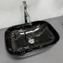 Умивальник (раковина) VBI RAVENNA BLACK LIGHTNING GLOSSY накладний — Photo 6