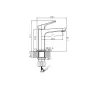 Змішувач для умивальника Haiba Turin 001 Nut (HB9655) — Photo 9