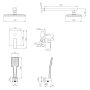 SISTEMA L система душового прихованого монтажу (змішувач прихованого монтажу для душу, верхній душ 260*188мм ABS, ручний душ 86мм 1 режим, шланг), cromo — Photo 3