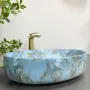 Умивальник (раковина) VBI UDINE MARBLE BLUE MATT накладний — Photo 7