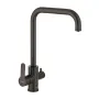 Змішувач для кухні Mixxus DAX-021-G Black (нерж. сталь) з вих.для пит.води (MI6078) — Photo 3